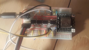 The complete breadboarded controller